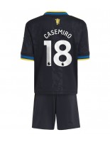 Otroške Nogometnih dresov Manchester United Casemiro #18 Tretji 2025-26 Kratki rokavi (+ hlače)